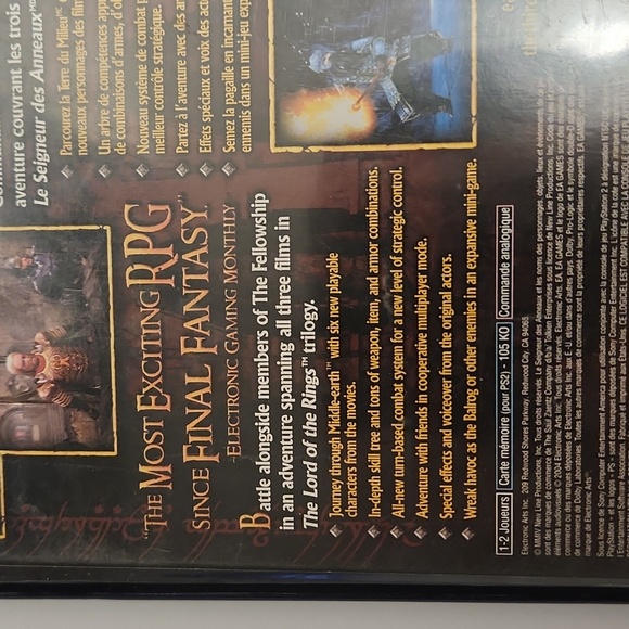 The Lord of the Rings The Third Age PlayStation 2 - Picture 4 of 7
